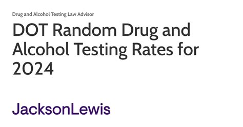 dot randomized alcohol testing requirements